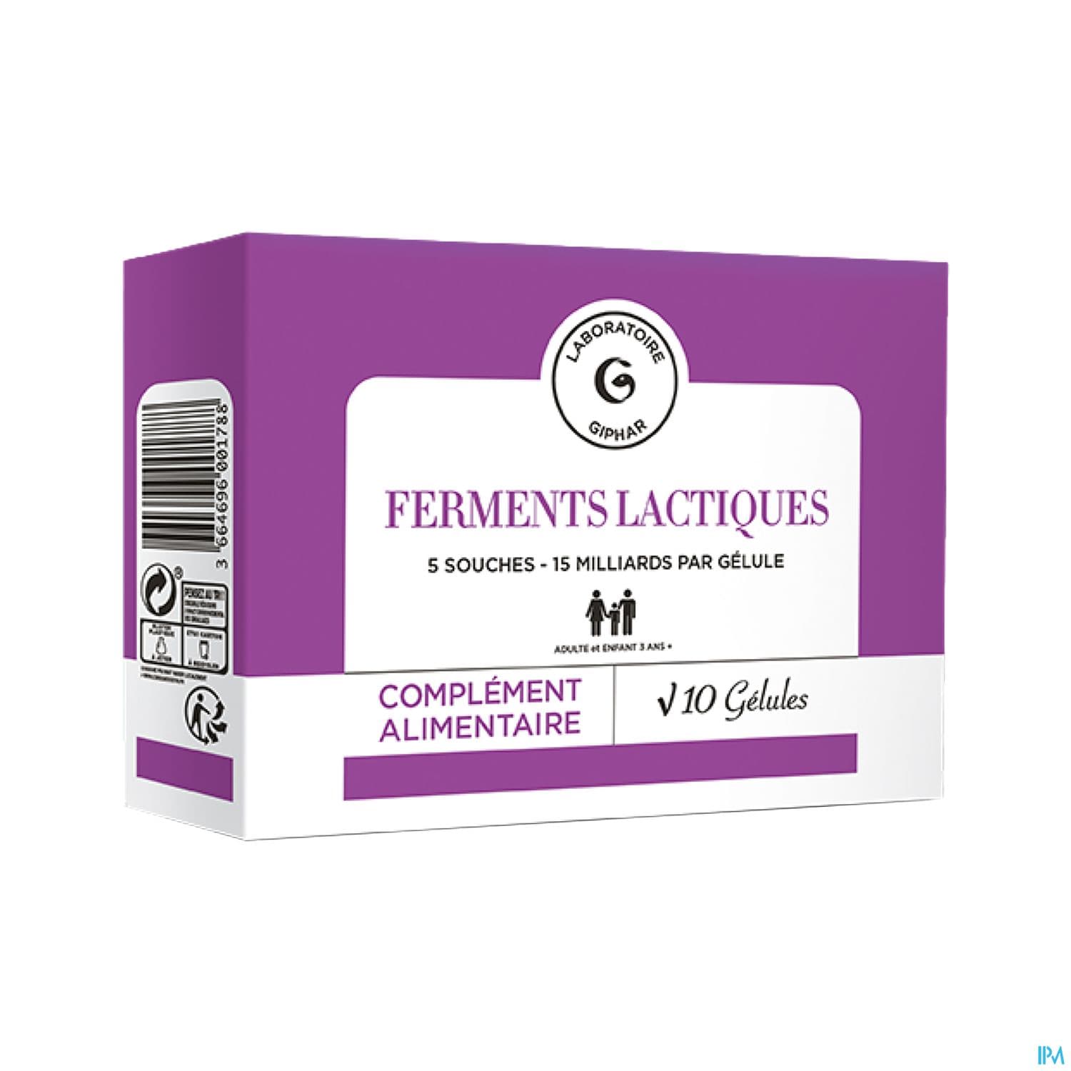 GIPHAR FERMENT LACTIQ GELULE 10