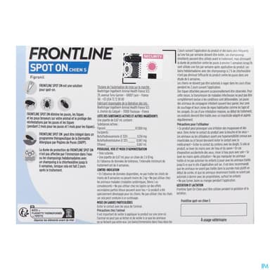FRONTLINE CHIEN S SPOTON PIPET 3