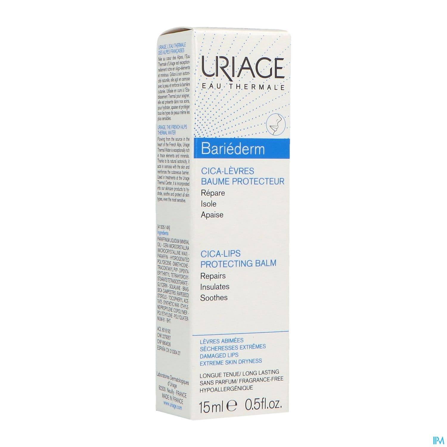 URIAGE BARIEDERM CICA LEVRES BME T/15ML