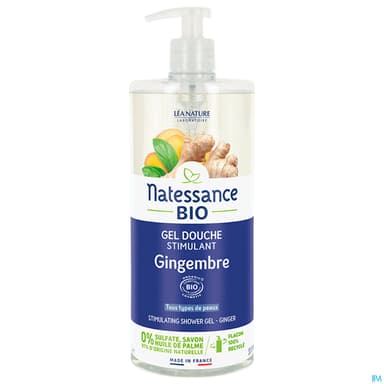 Natessance Bio Gel Douche Stimulant Gingembre 1l
