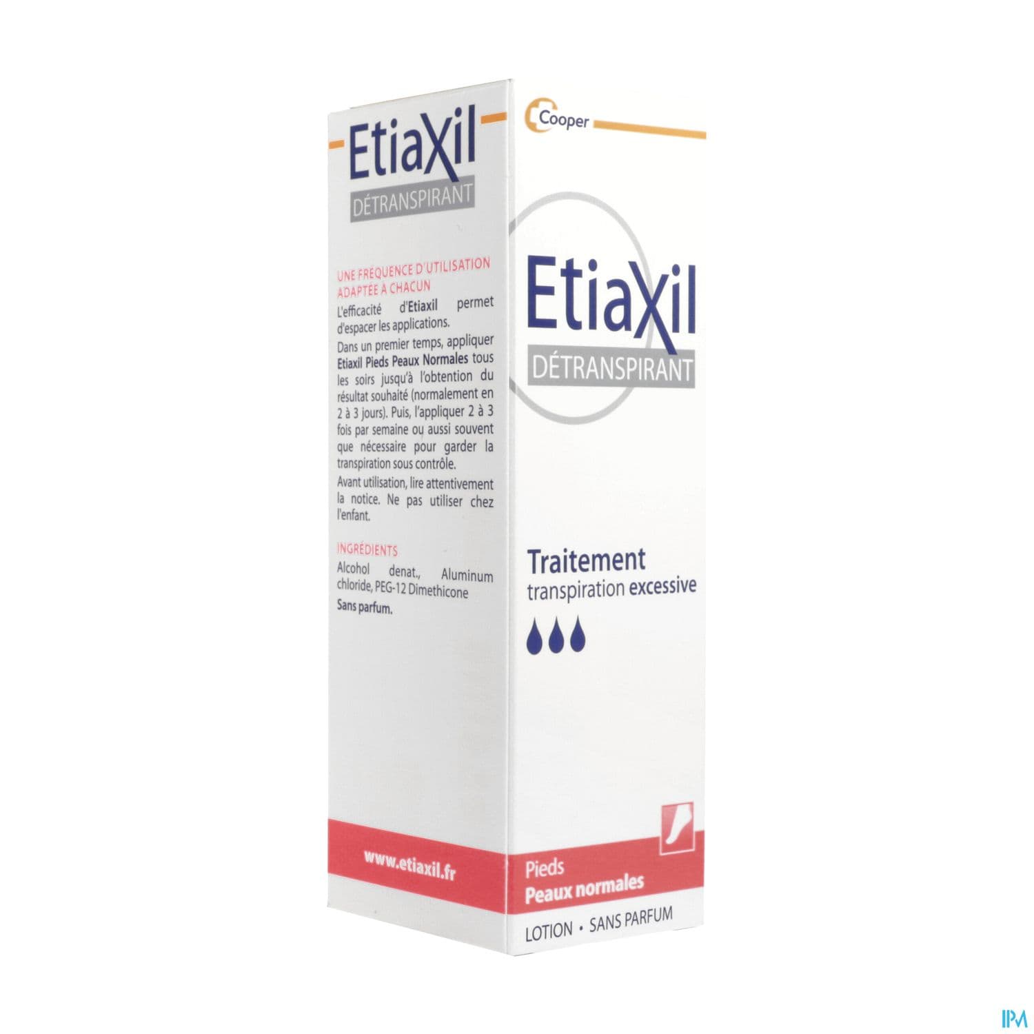 Cooper Etiaxil Detranspirant Pieds Lotion Peaux Normales 100ml