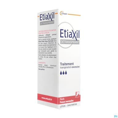 Cooper Etiaxil Detranspirant Pieds Lotion Peaux Normales 100ml