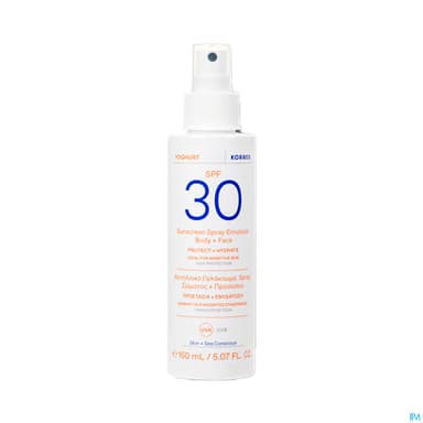 Korres Yaourt Visage Corps Spf30 Spray 150ml