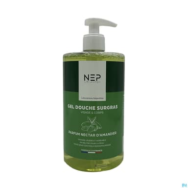 Nep Gel Douche Surgras Amande Flacon Pompe 750ml