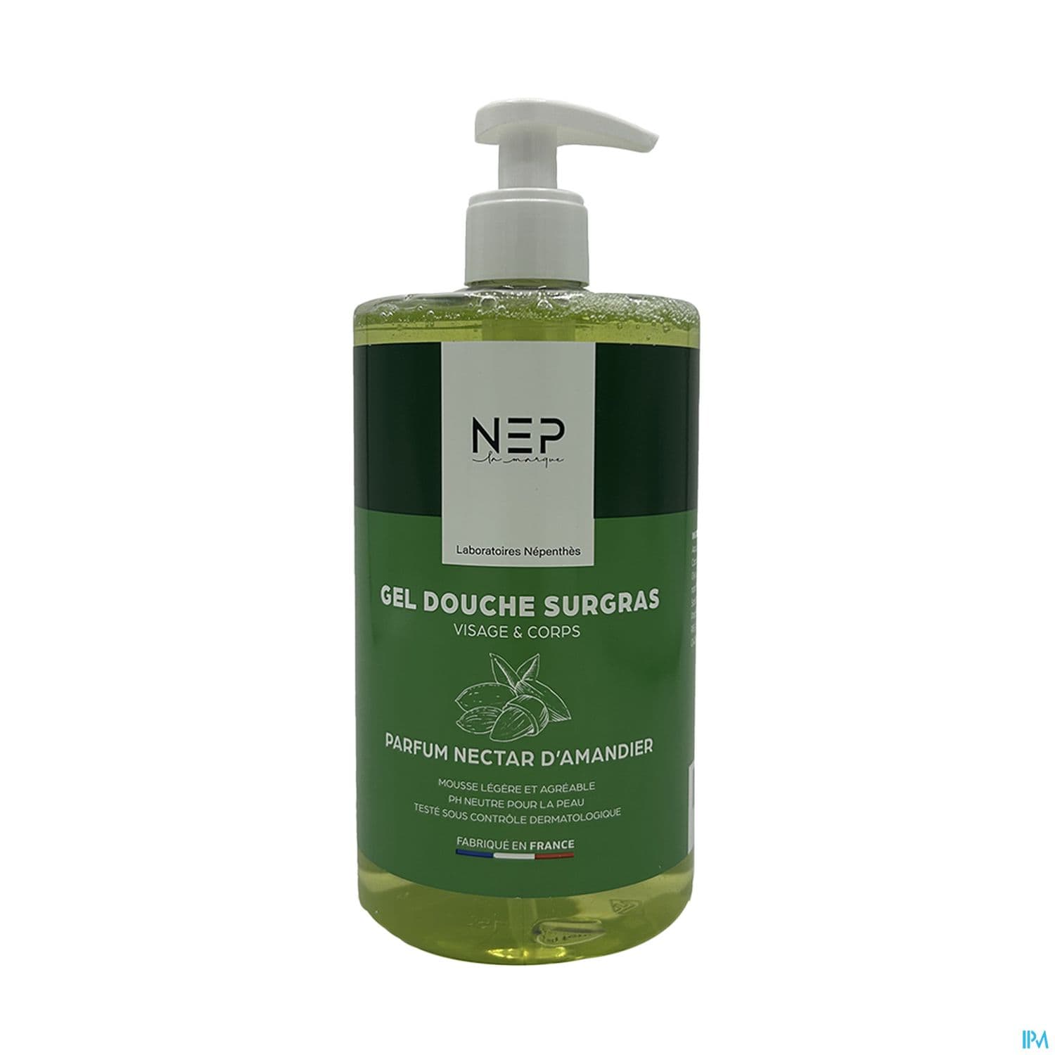 Nep Gel Douche Surgras Amande Flacon Pompe 750ml — Pharmacie Bellevue Aix-en-Provence