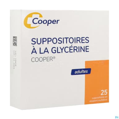 Cooper Suppositoire Glycerine Adulte Vrac 25
