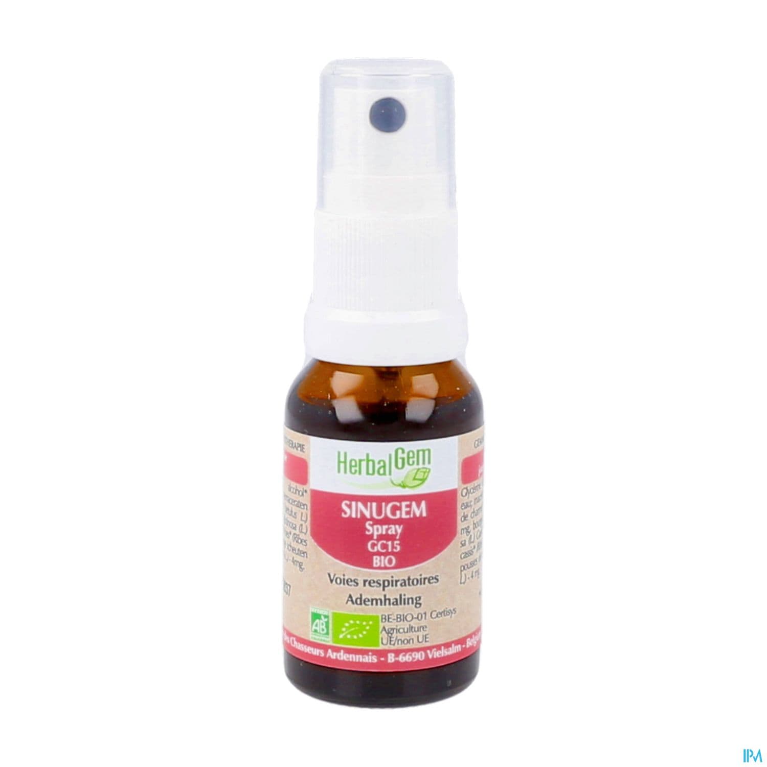 Herbalgem Sinugem Gc15 Voies Respiratoires Bio Spray 15ml