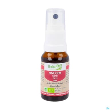 Herbalgem Sinugem Gc15 Voies Respiratoires Bio Spray 15ml
