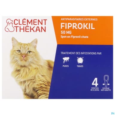 Clement Thekan Fiprokil Spot On Chat 0ml5 X4