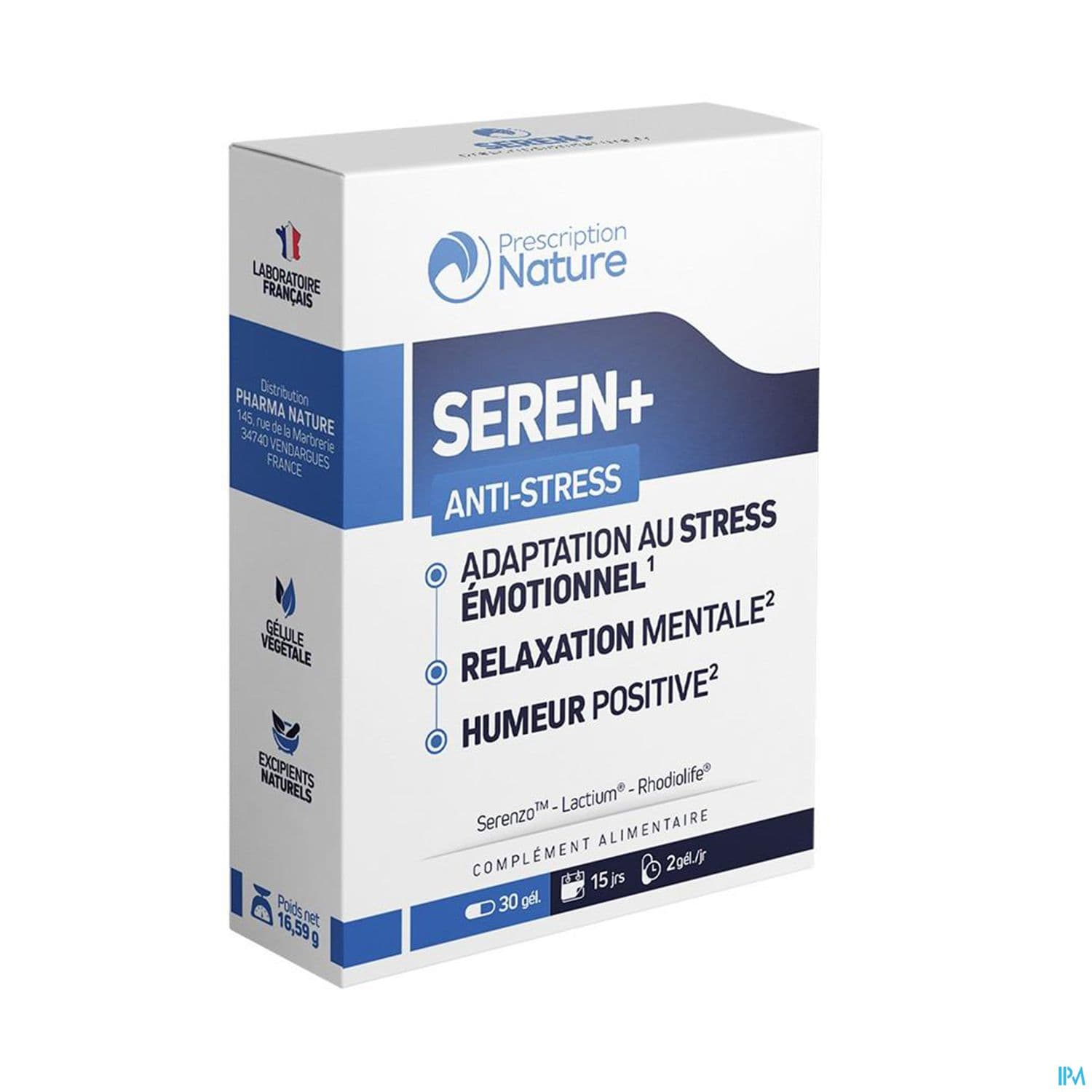 Prescription Nature Seren+ Gelule 30
