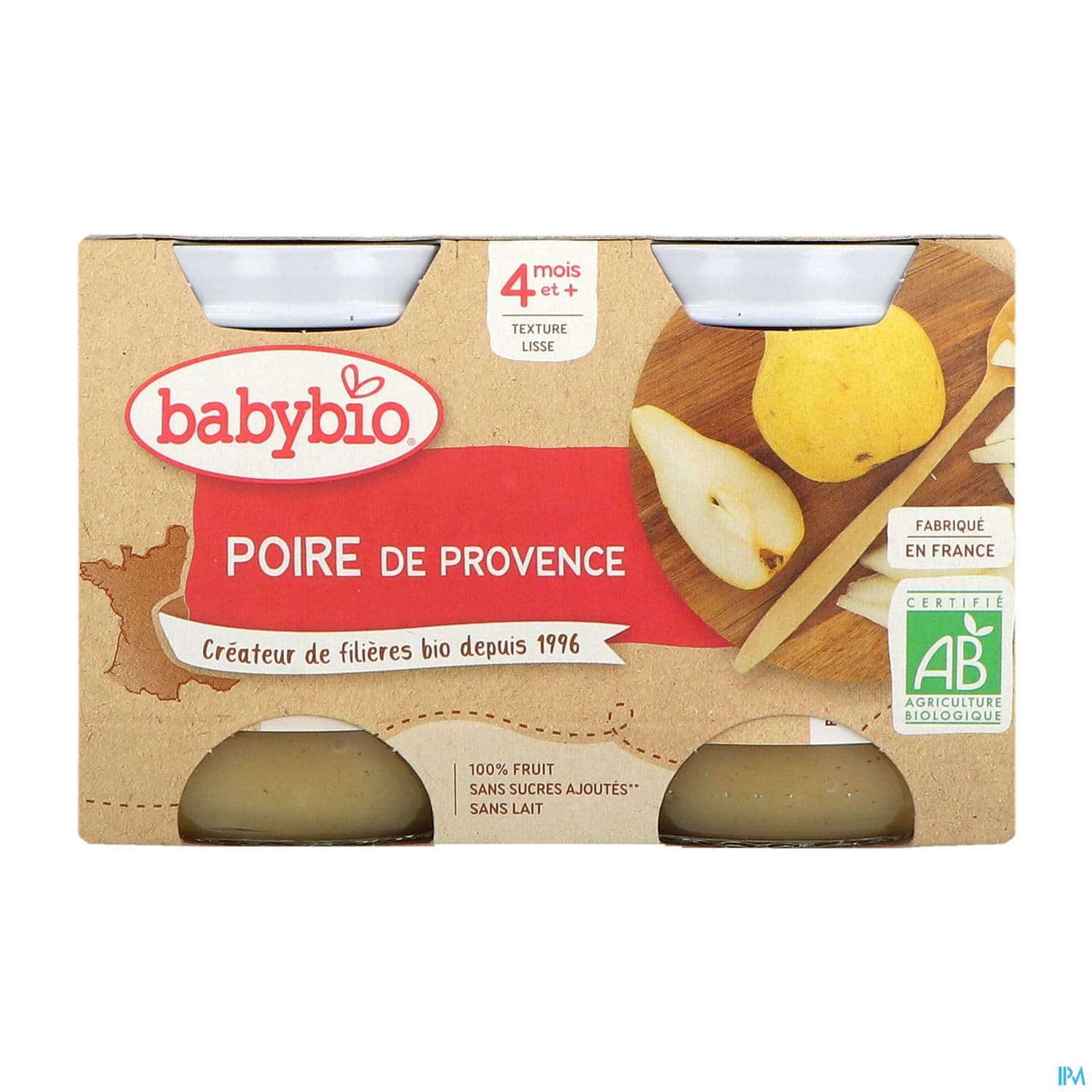 BABYBIO POIRE WILLIAM 2X130G