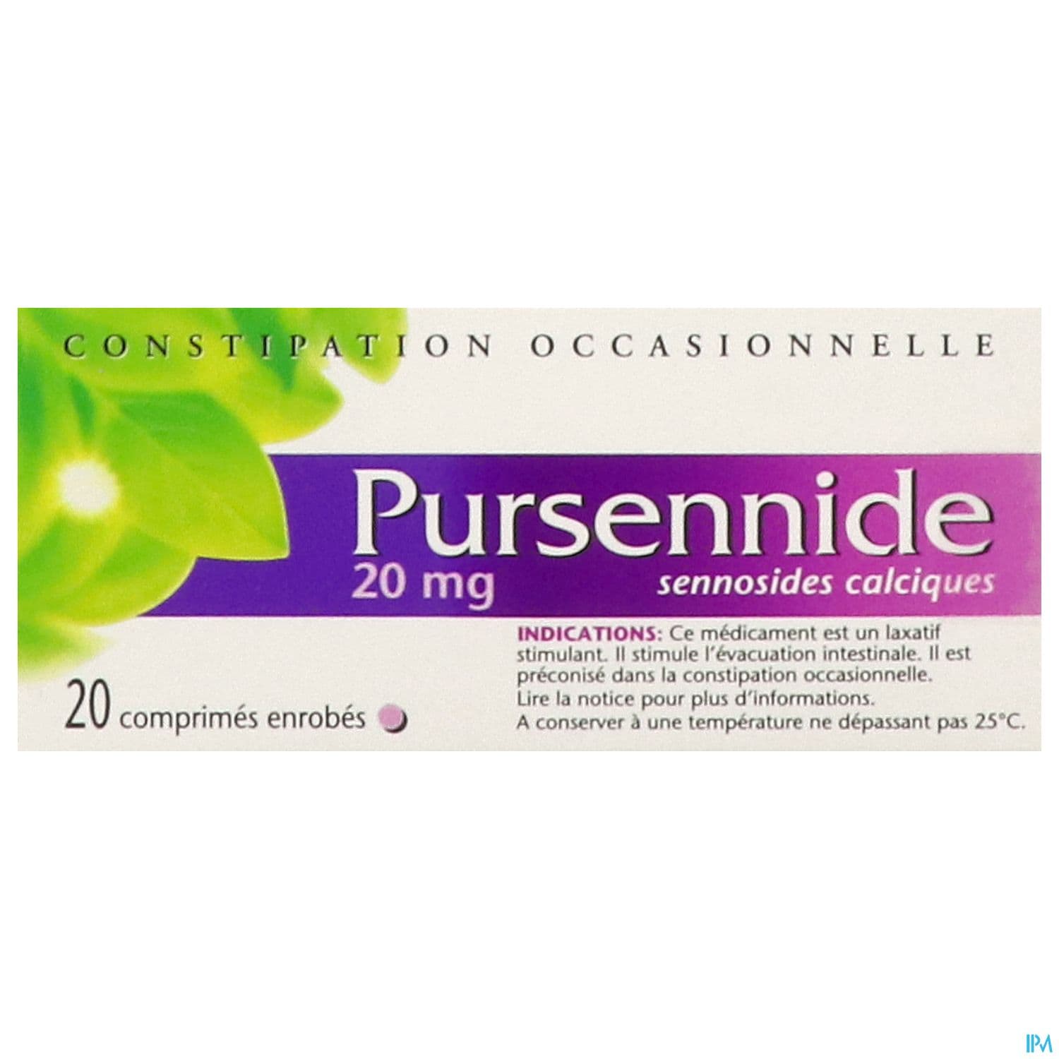 PURSENNIDE 20MG CPR ENR 1PLQ/20