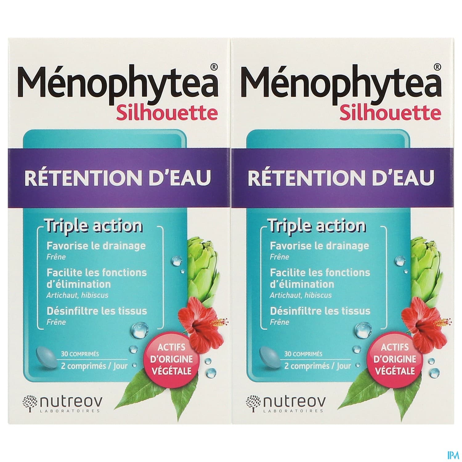 Nutreov Menophytea Silhouette Retention Eau Comprime 30 X2