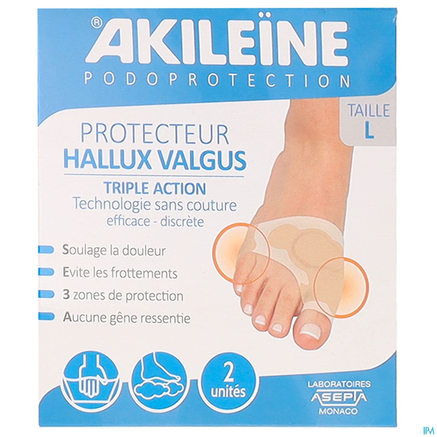 Akileine Podoprotection Protecteur Hallux Valgus Triple Action l X2