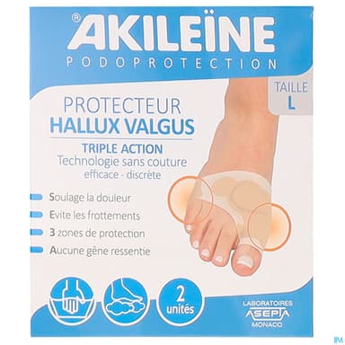 Akileine Podoprotection Protecteur Hallux Valgus Triple Action l X2