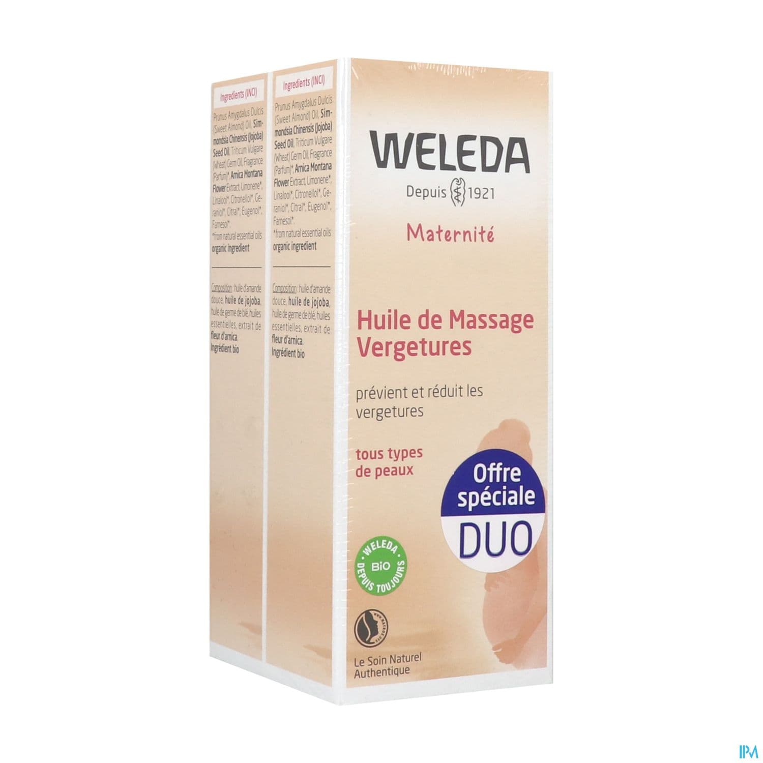 WELEDA HLE MASSAGE VERGET 100MLX2 — Pharmacie Port Royal