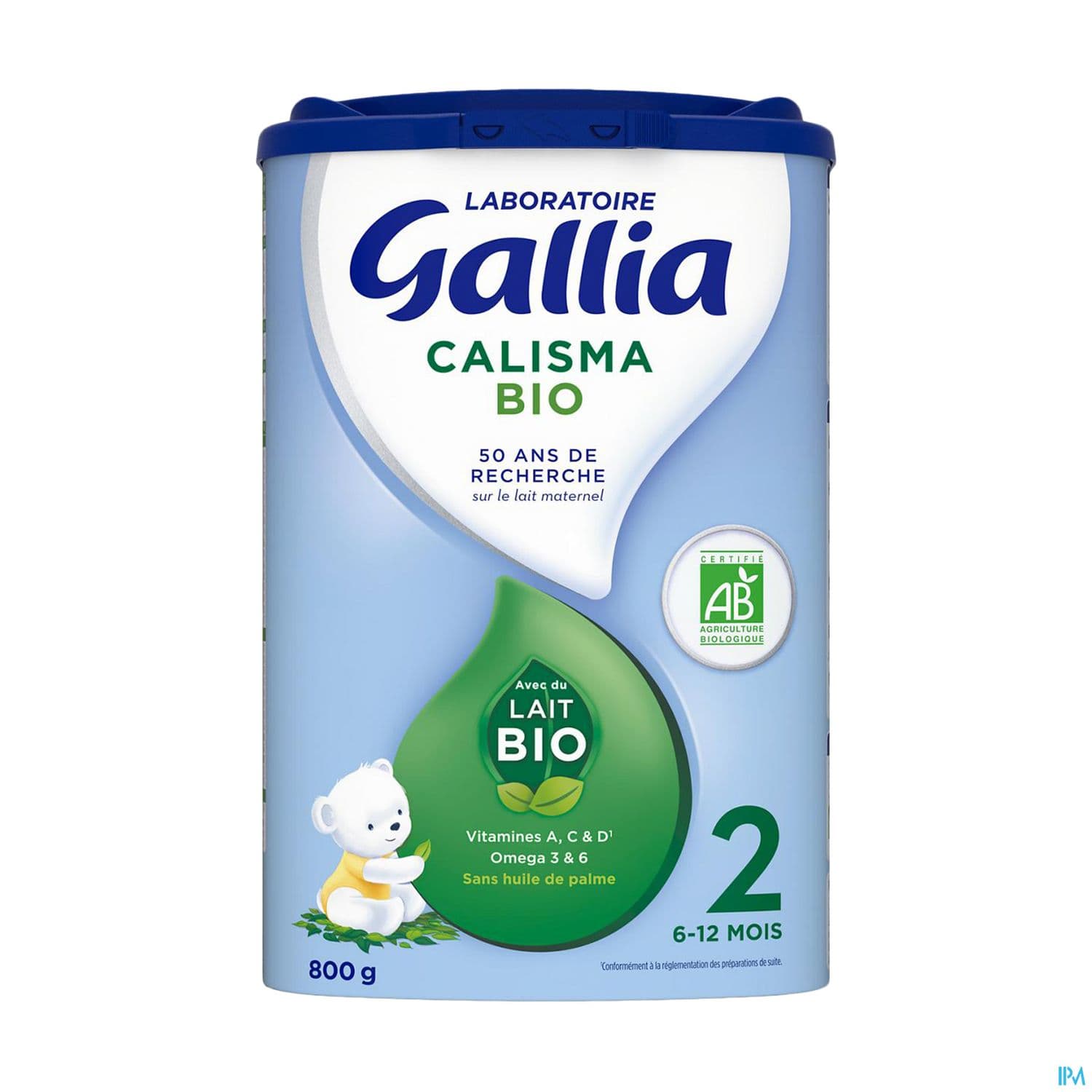 GALLIA CALISMA 2 LAIT PDR BIO 800G