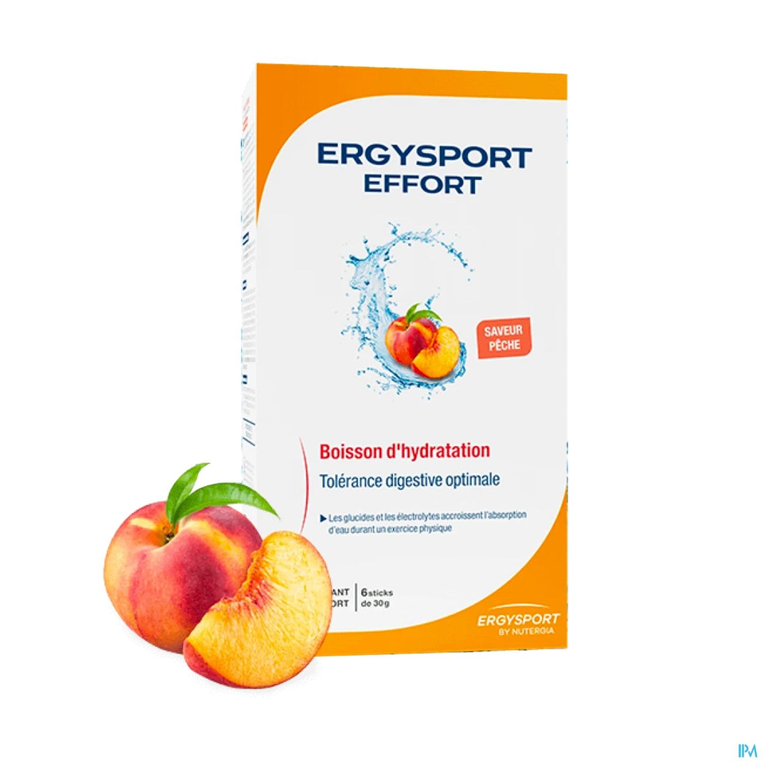 Nutergia Ergysport Effort Peche Poudre Stick 30g X6