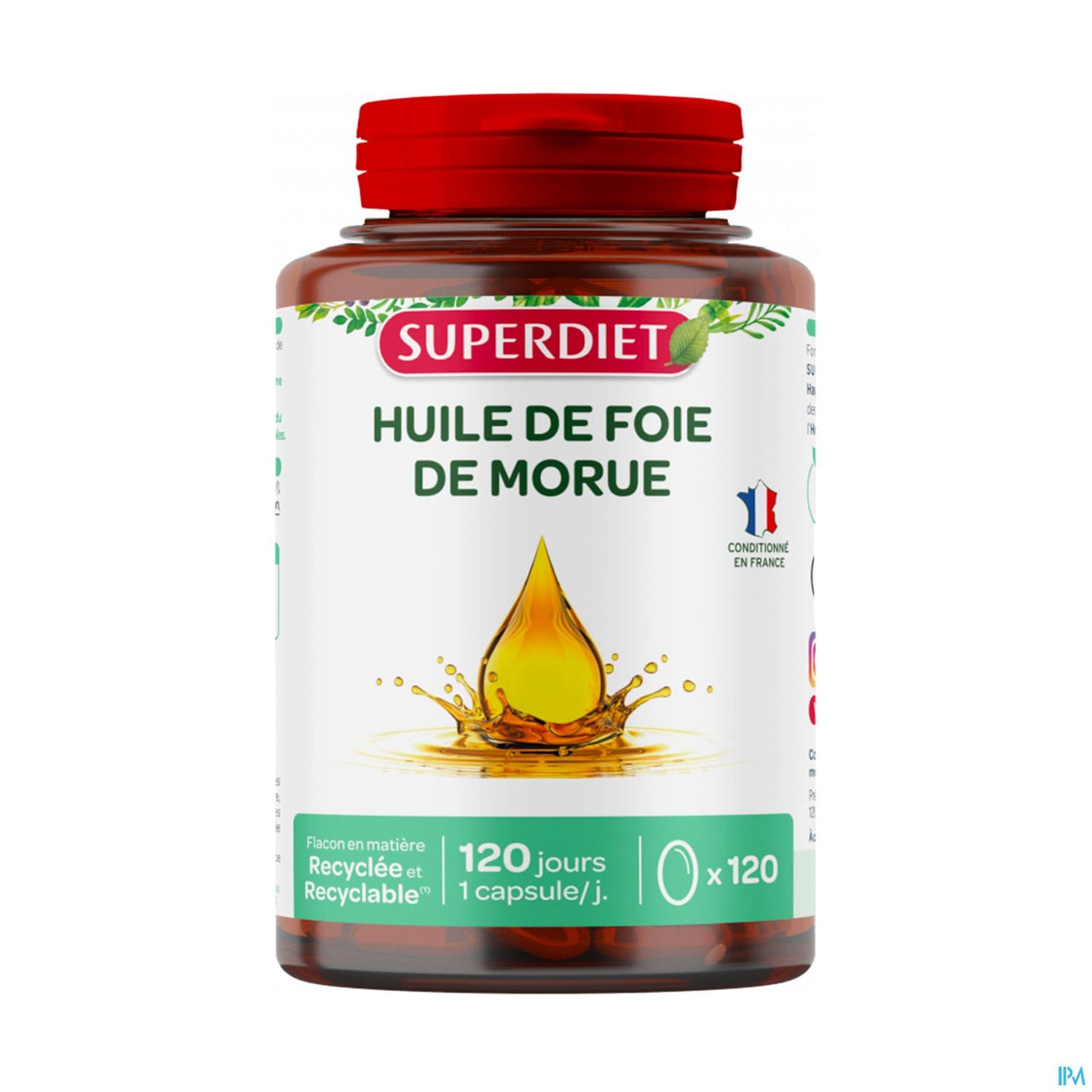 Superdiet Huile De Foie De Morue Capsule 120