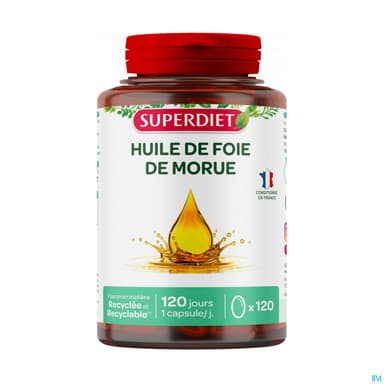 Superdiet Huile De Foie De Morue Capsule 120