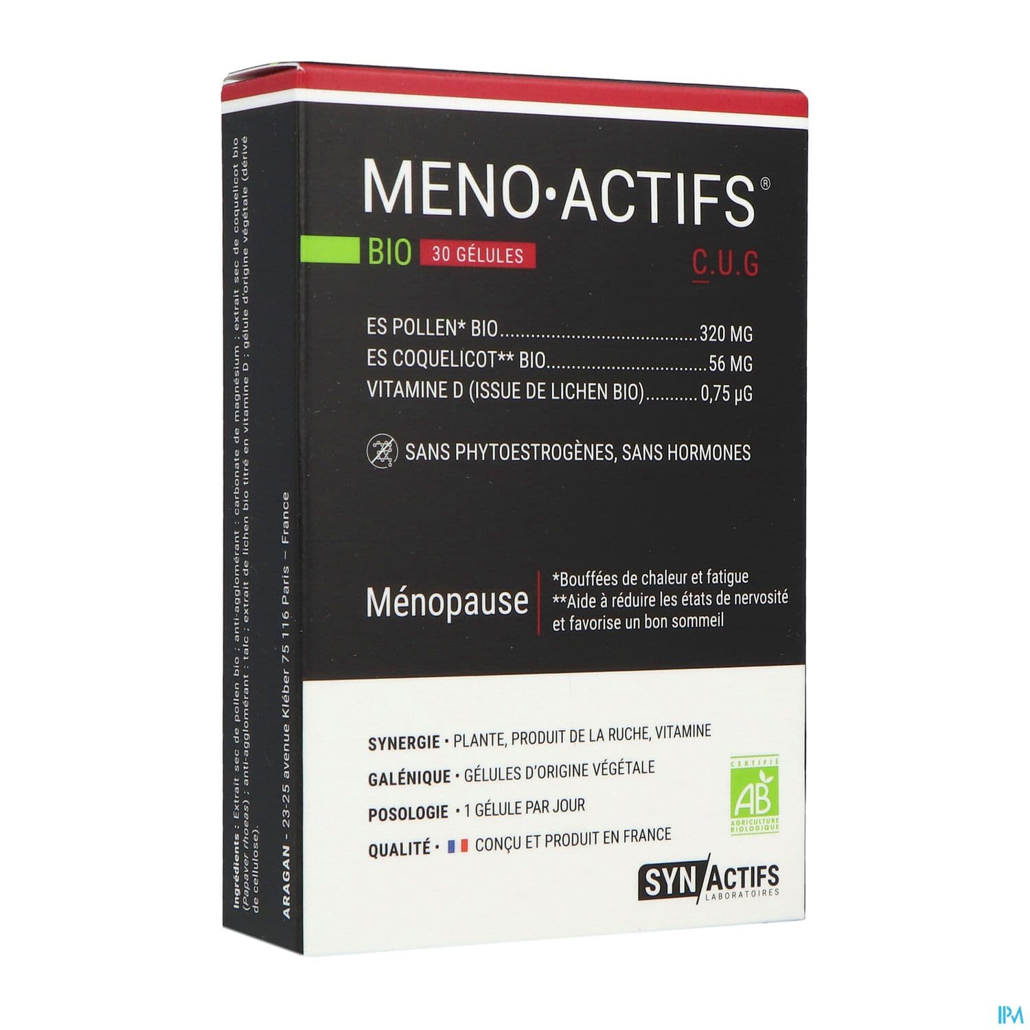 Synactifs Meno Actifs Bio Gelule 60