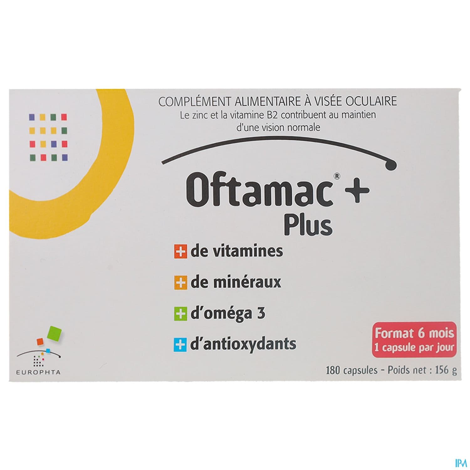OFTAMAC PLUS CAPS 180