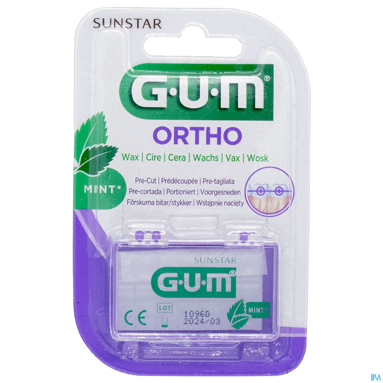 GUM ORTHOCIRE TRANS MENTHE 724