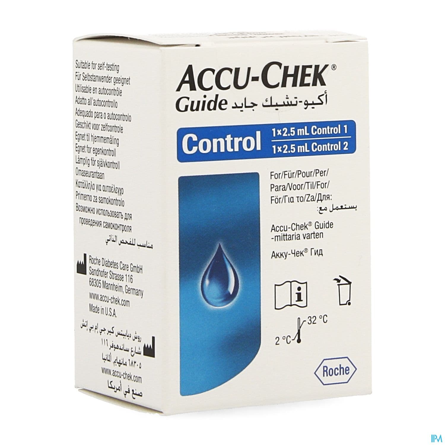 Accu Chek Guide Solution De Controle 2ml5 X2