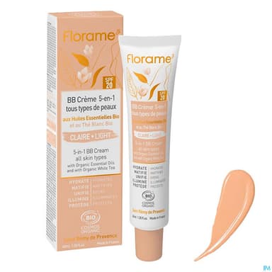 Florame Bb Creme 5en1 Spf20 Bio Teinte Claire 40ml