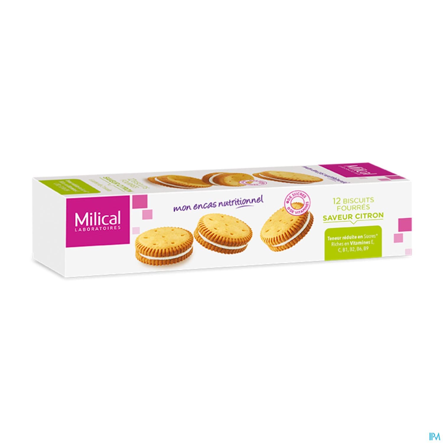 Milical Biscuit Fourre Citron Paquet X12
