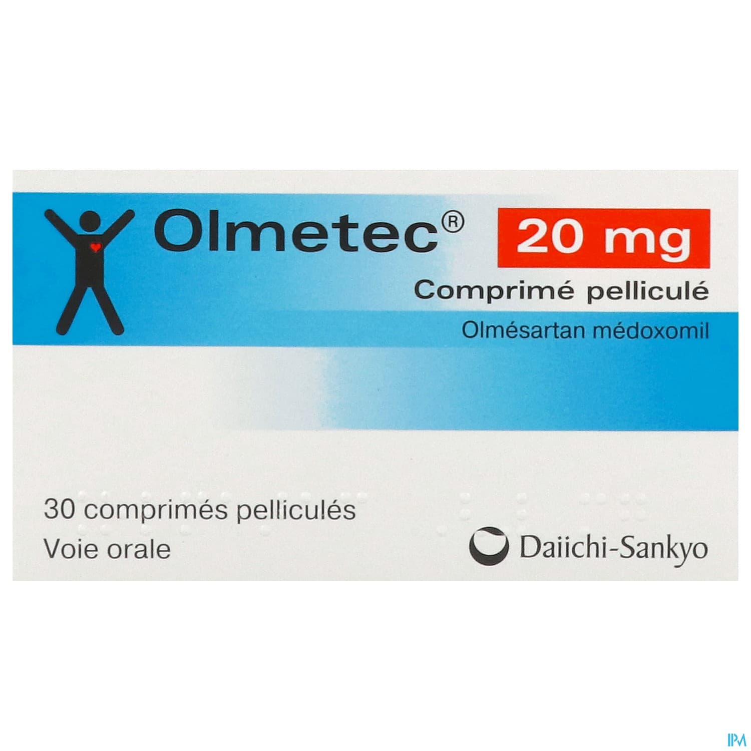 Olmetec 20mg Comprime 30
