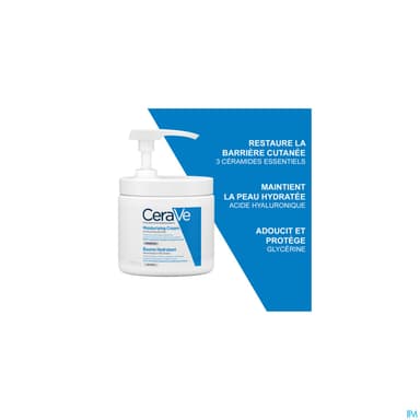CERAVE BAUME HYDRA POT POMPE 454G