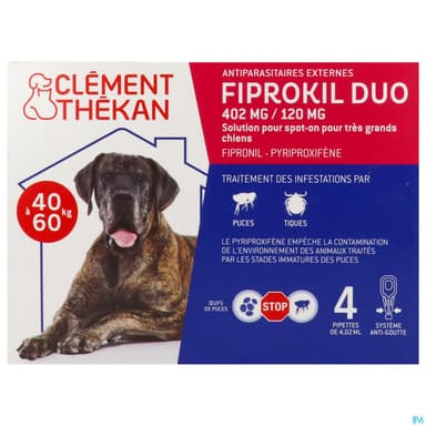 CLEM/THEK FIPROKIL DUO CHIEN 40-60