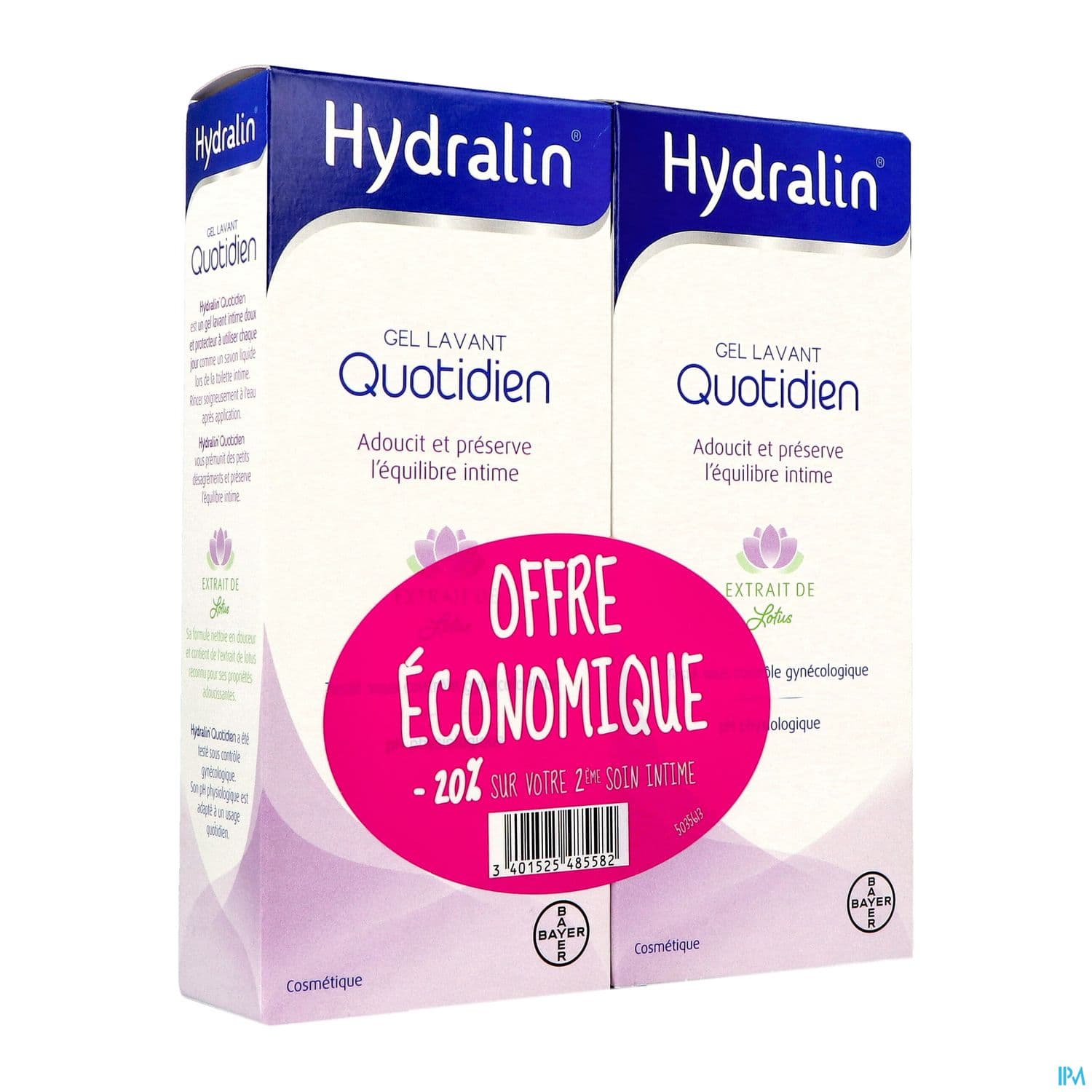 HYDRALIN QUOTIDIEN GEL LAV 200MLX2