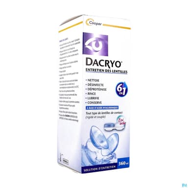 Cooper Dacryolens Entretien Lentilles 360ml