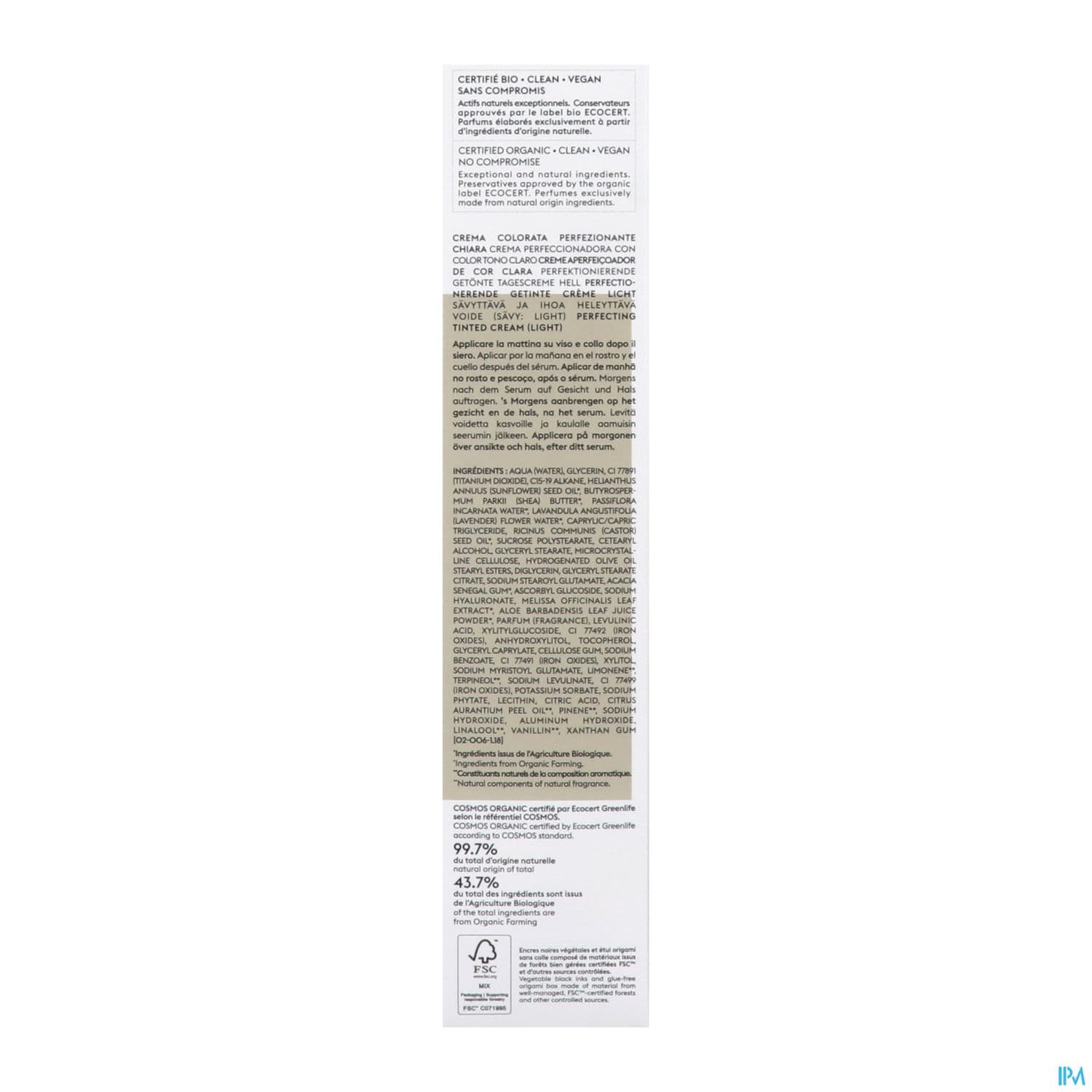 PATYKA CR TEINT PERFECT CLAIR 40ML