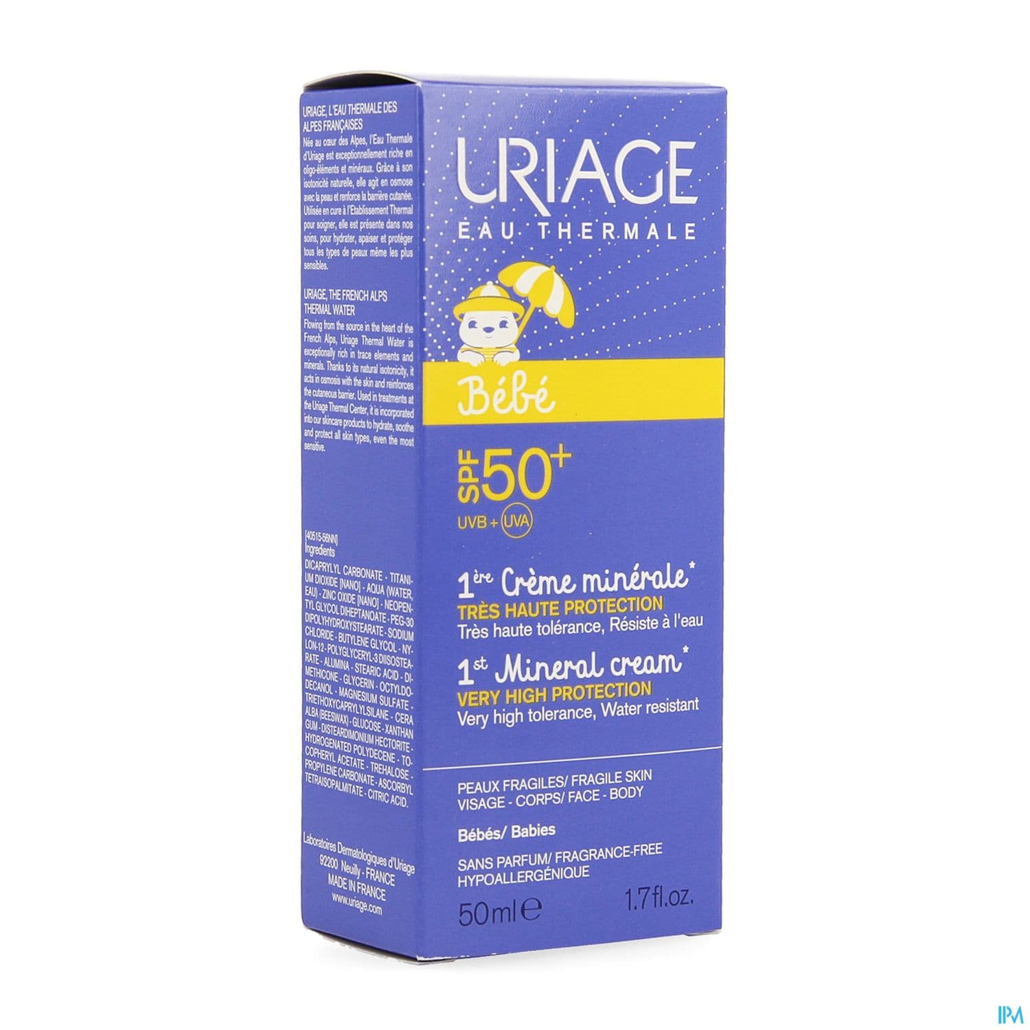 URIAGE BEBE 1ERE CR MIN SPF50 50ML