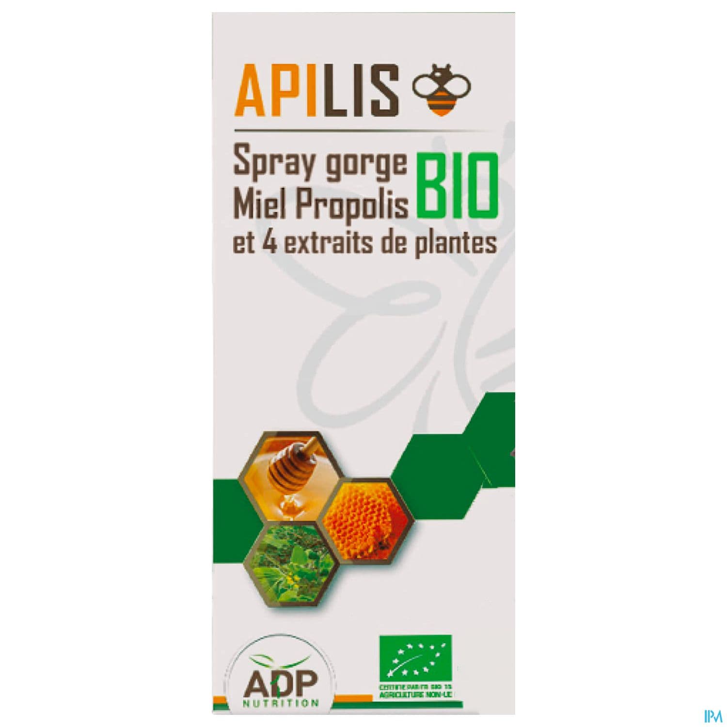Adp Apilis Spray Gorge Miel Propolis Bio 20ml