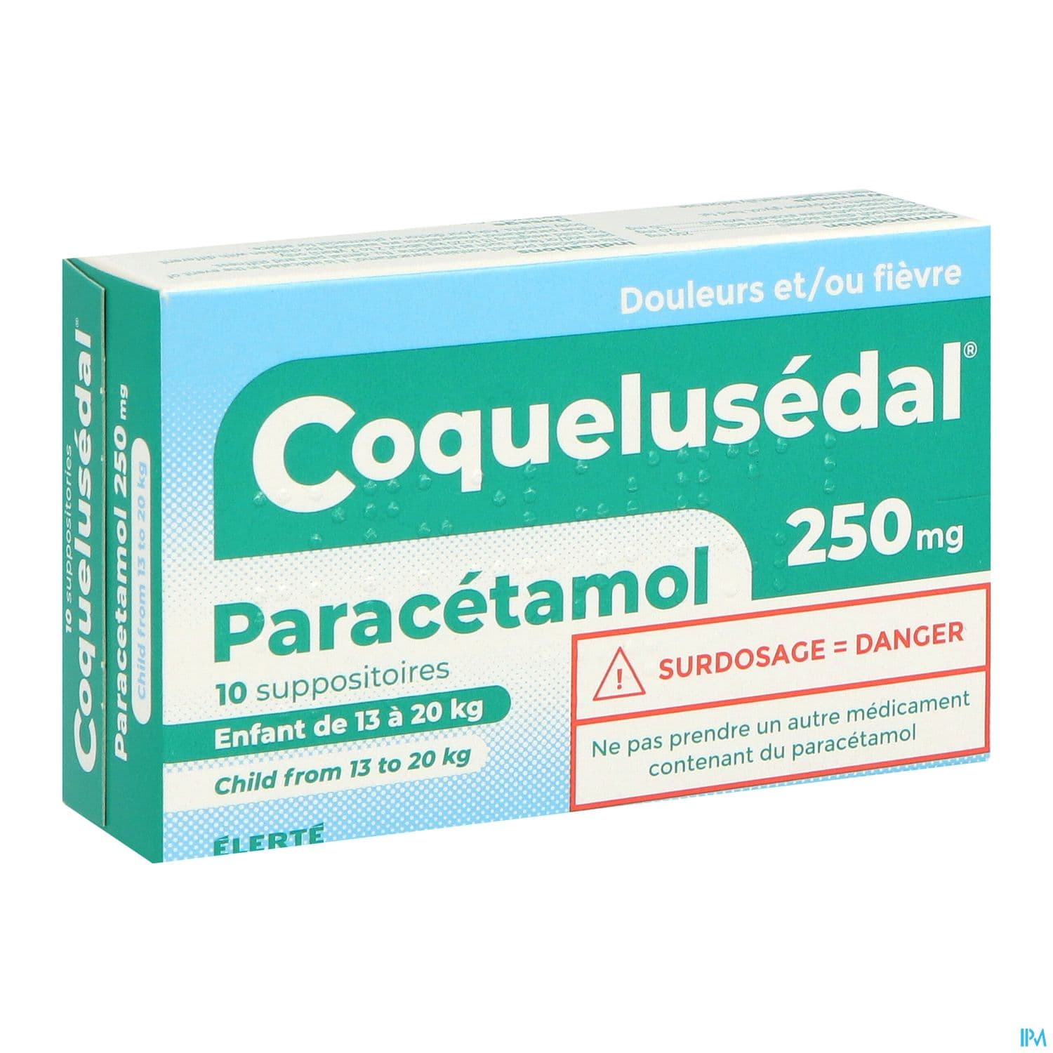 COQUELUSEDAL PARACET 250MG SUP 10