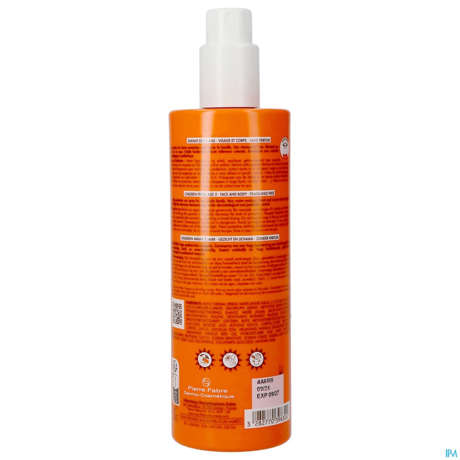 Eau Thermale Avene Solaire Spray Famille Spf50+ 400ml