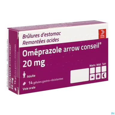 OMEPRAZOLE 20MG ARROW CONS GEL 14