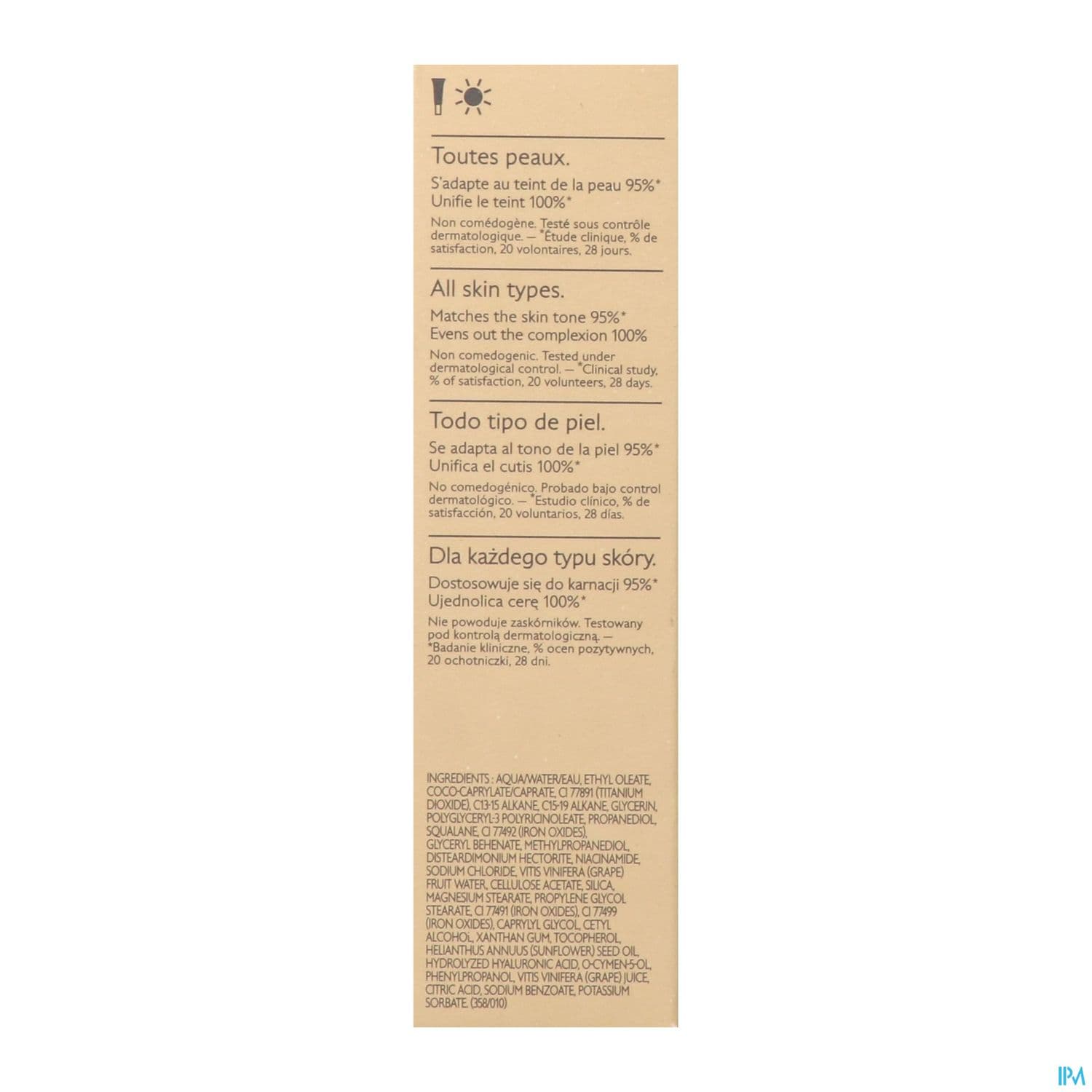 CAUDALIE VINOCRUSH CC CR TEINT 3
