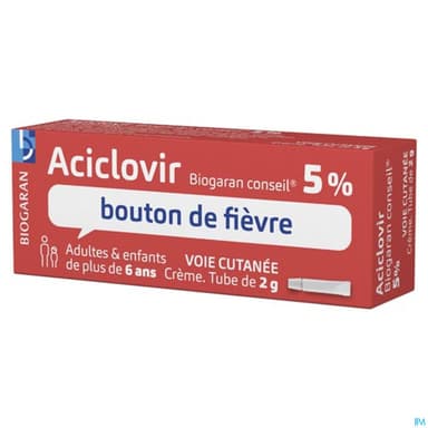 ACICLOVIR 5% BIOG CONS CR TUB 2G