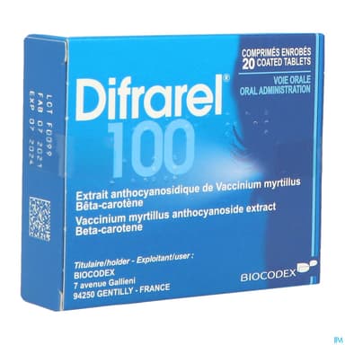 Difrarel 100 Comprime 20