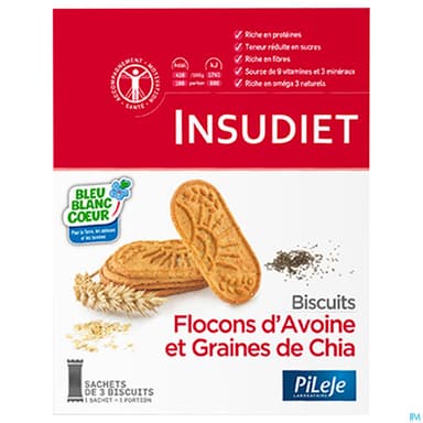 INSUDIET BISC AVOIN/CHIA SACH40G 6