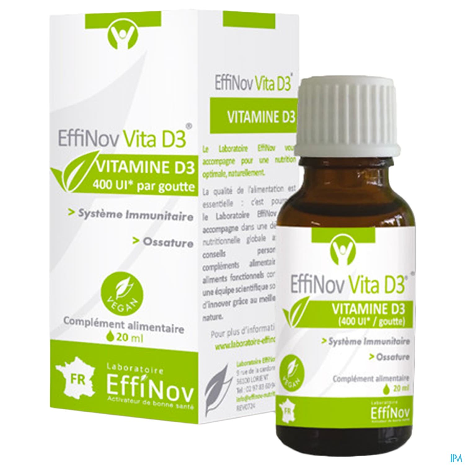 EFFINOV VITA D3 COMPTE GTTE 20ML