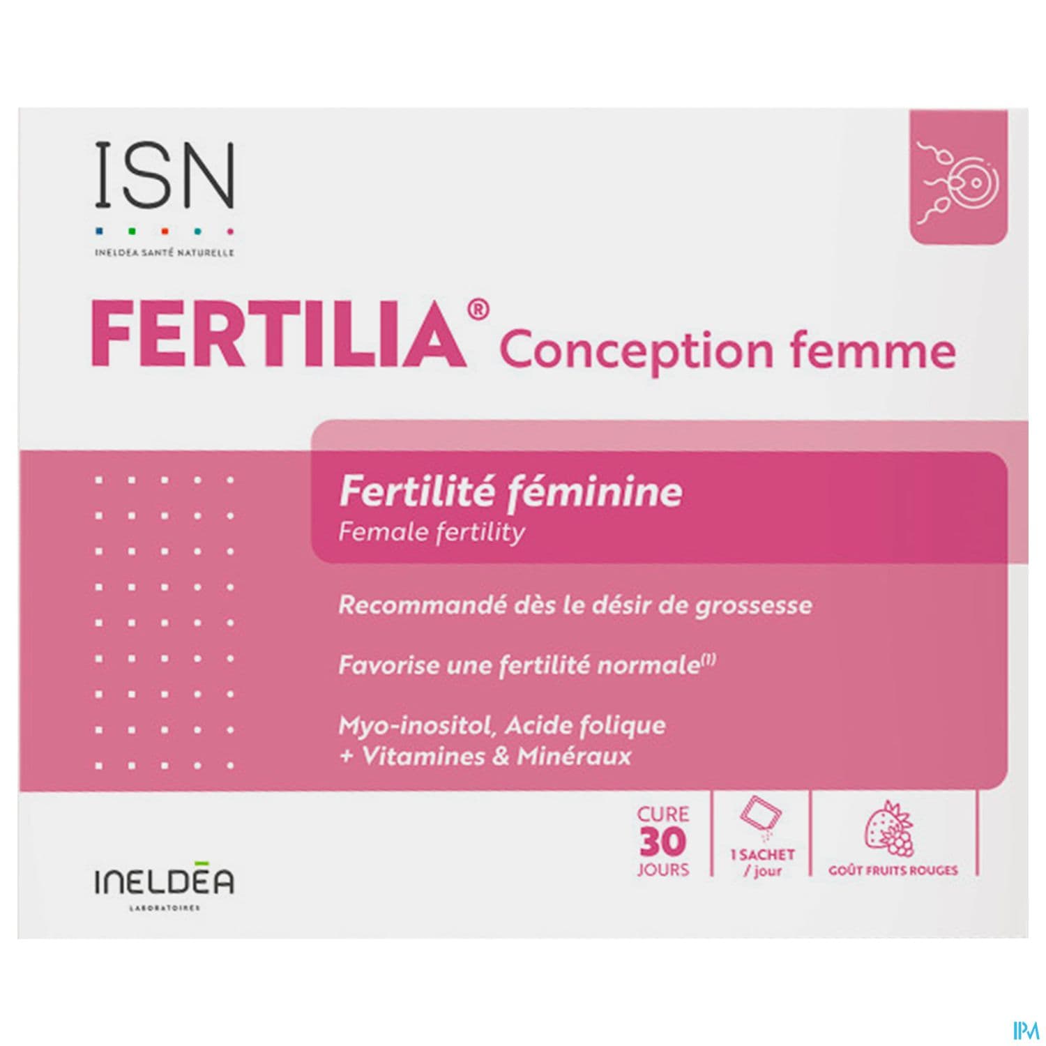 Ineldea Isn Fertilia Conception Femme Fertilite Feminine Sachet 30