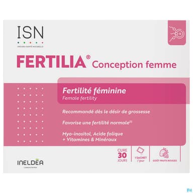 Ineldea Isn Fertilia Conception Femme Fertilite Feminine Sachet 30