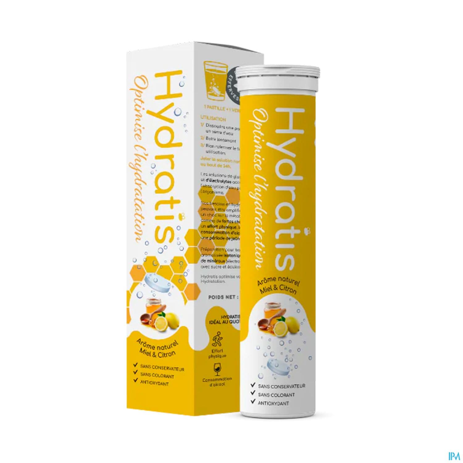 Hydratis Comprime Effervescent Citron Miel 20