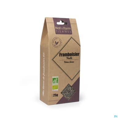 Nat Et Form Tisane Framboisier Feuille Bio 25g